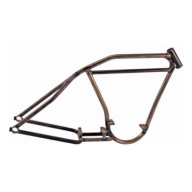 Paughco Boardtrack Frame, Straight Bb for 36-99 Big Twin (Excl. TC); Indian Powerplus Engines
