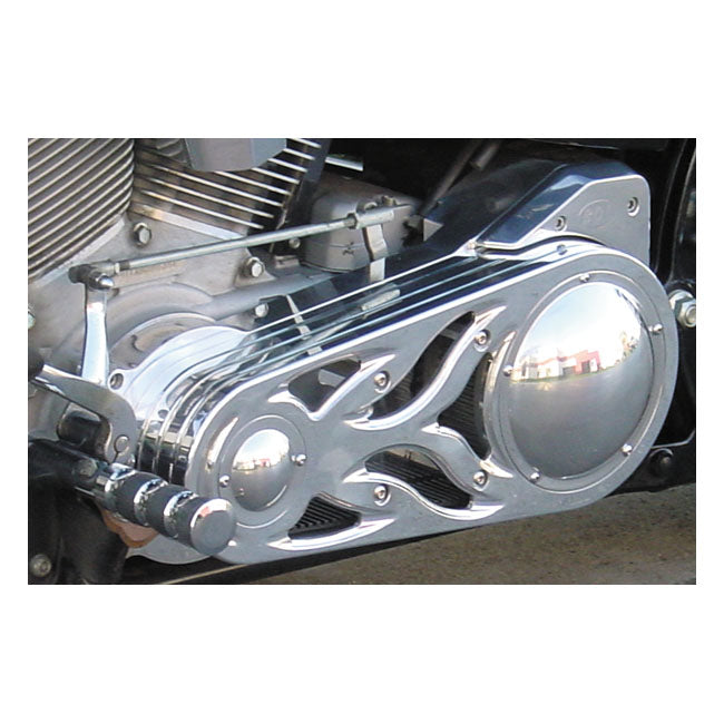 Belt Drives Ltd. Signature Series 2" Belt Drive Kit. Flame Design – 1990–2006 Softail