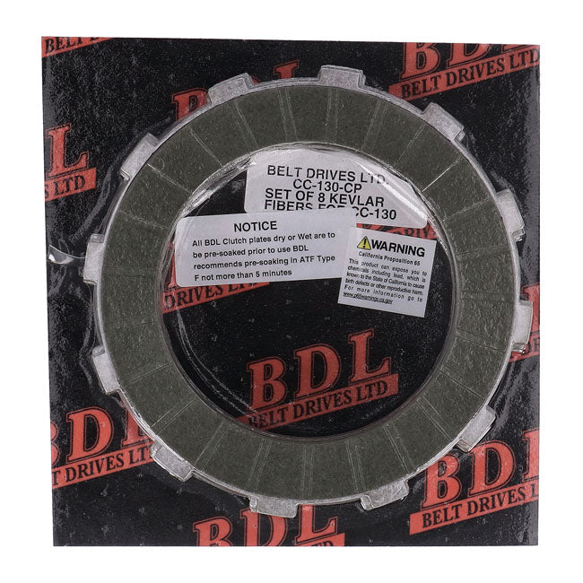 Belt Drives Ltd. Aramid Friction Disc Set – 1998–2006 Big Twin with 518758 Bdl…
