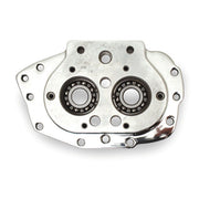 Jims Billet Transmission Trapdoor. With Bearings. Polished – 1987–1999 Evo Big Twin