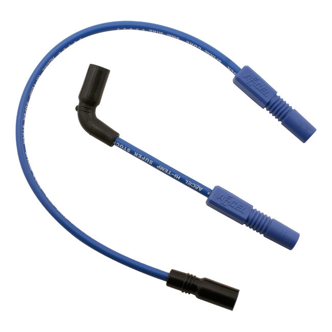 Accel 8mm Ferro Spiral core spark plug wire set. Blue 07-22 XL (excl. 08-12XR1200)