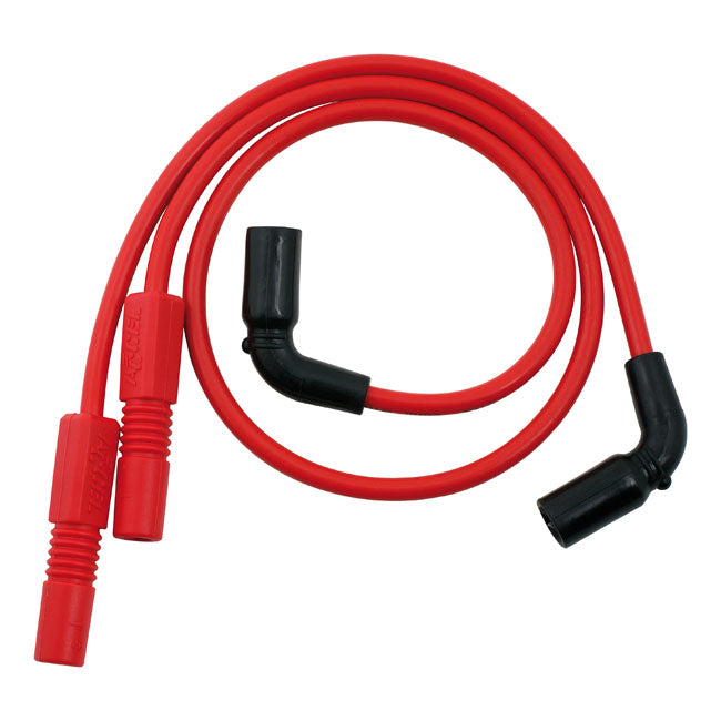 Accel 8mm Ferro Spiral Core Spark Plug Wire Set. Red – 2009–2016 FLT/Touring