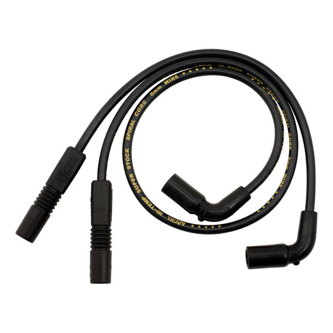 Accel 8mm Ferro Spiral core spark plug wire set. Black 09-16 Touring