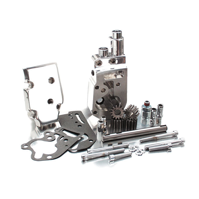 Jims ''Flow Pro 1'' Billet Oil Pump Kit. Polished – 1992–1999 Evo Big Twin