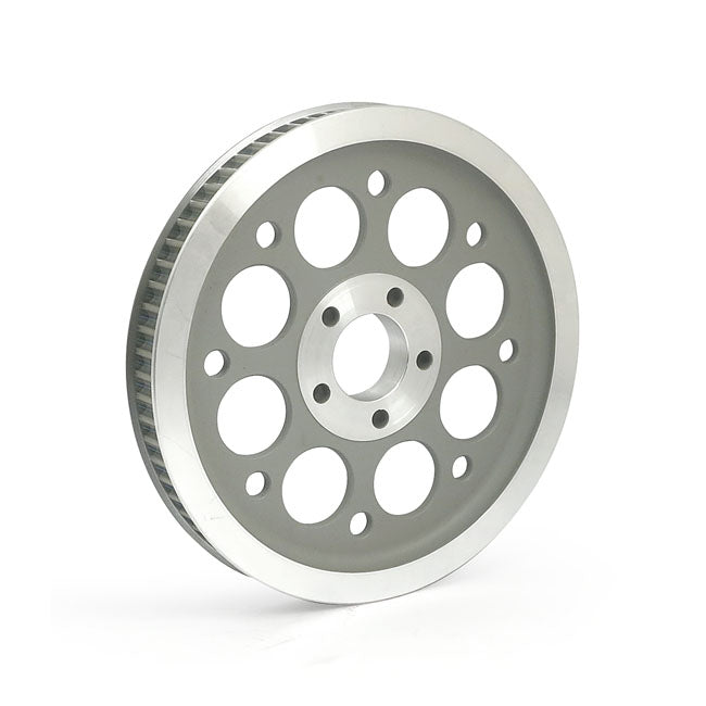 MCS Reproduction OEM Style Wheel Pulley 70T, 1-1/8" Belt. Silver – 2000–2005 Dyna