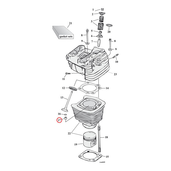 Kibblewhite Kpmi, Dowel Pin, Cyl/Transm. Trap Door – Cylinder Head & Case: 1984–1999 EVO Big…