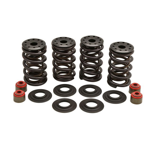 Kibblewhite KPMI, Valve Spring Kit. .600" Lift. Steel Top Collars – 2005–2017 Twin Cam; 2004–2021 XL…
