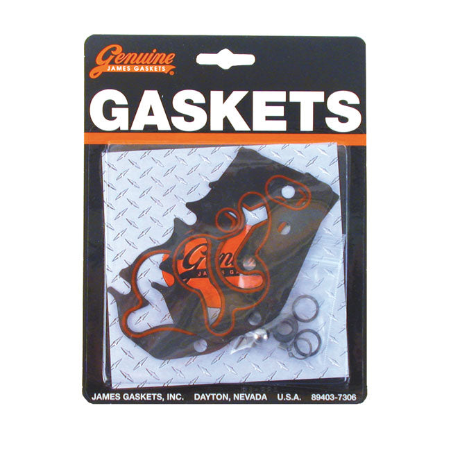 James Gaskets Oil Pump Gasket & Seal Kit for S&S HVHP Pump – 1992–1999 Big Twin Evo Big Twin with S&S…
