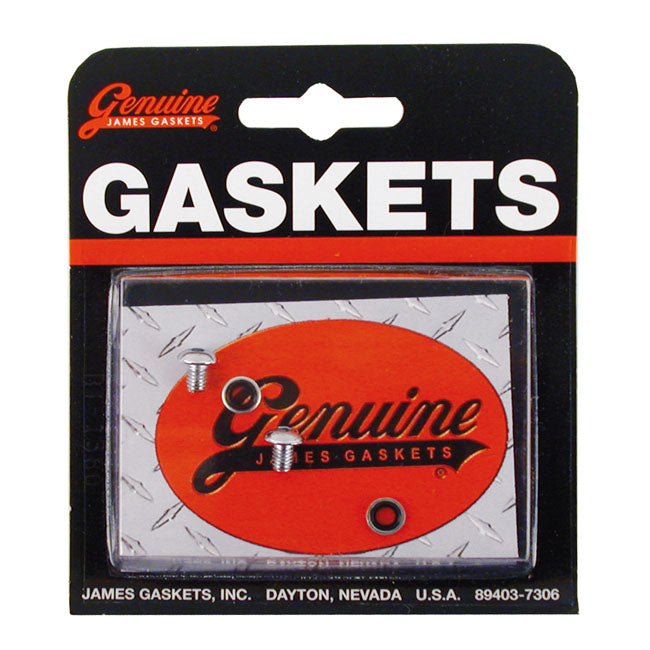 James Gaskets Fork Slider Drain Screws. Chrome Button Head – 1973–2013 XL Sportster; 1973–1986 FX…