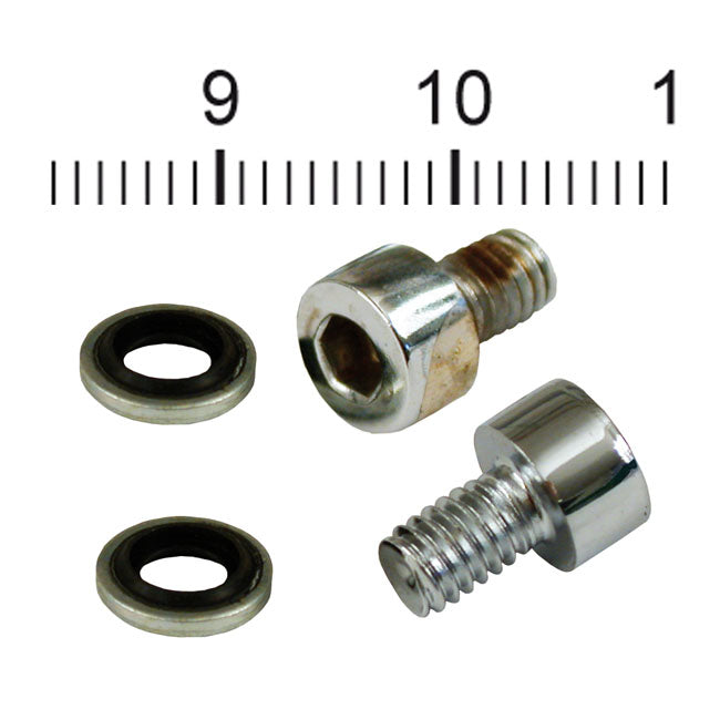 James Gaskets Fork Slider Drain Screws. Chrome Allen Head – 1973–2013 XL Sportster; 1973–1986 FX…