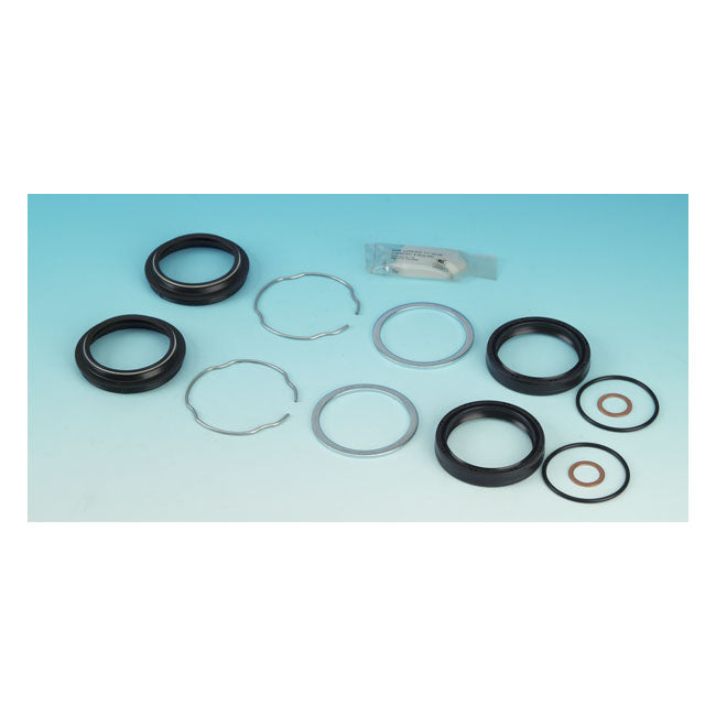 James Gaskets Fork Seal Rebuild Kit. 49mm Fork Tubes – 2006–2017 Dyna; 2008–2011 FXCW/C…