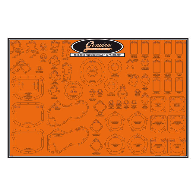 James Gaskets Gasket & Seal Board. Knuckle & Pan – 1936–1964 Knucklhead; Panhead