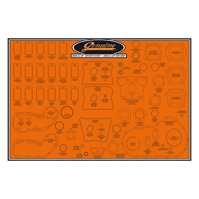 James Gaskets Gasket & Seal Board. 04-22 XL Sportster, XR1200 – 2004–2022 XL Sportster; 2008–2012 XR1200