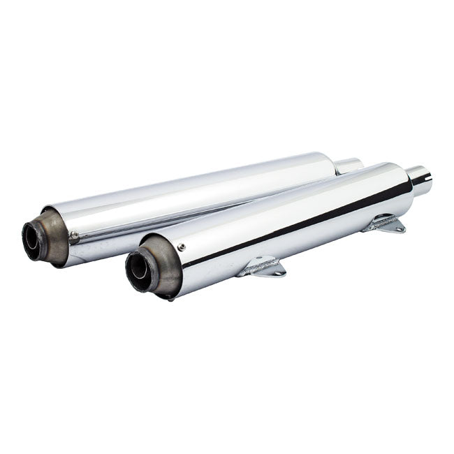Kerker, 3 1/2" Slip-On Mufflers. Chrome for 97-07 FLSTS/C Springer Softails