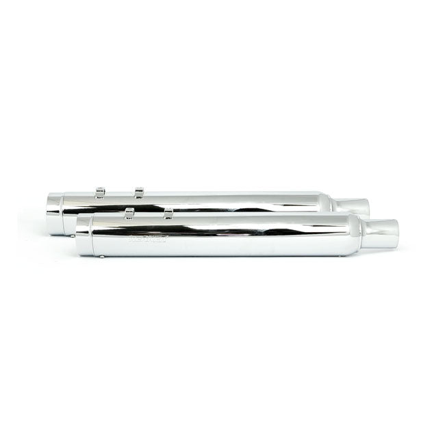 Kerker, Stout 4" Slip-On Muffler Set. Chrome for 17-20 Touring