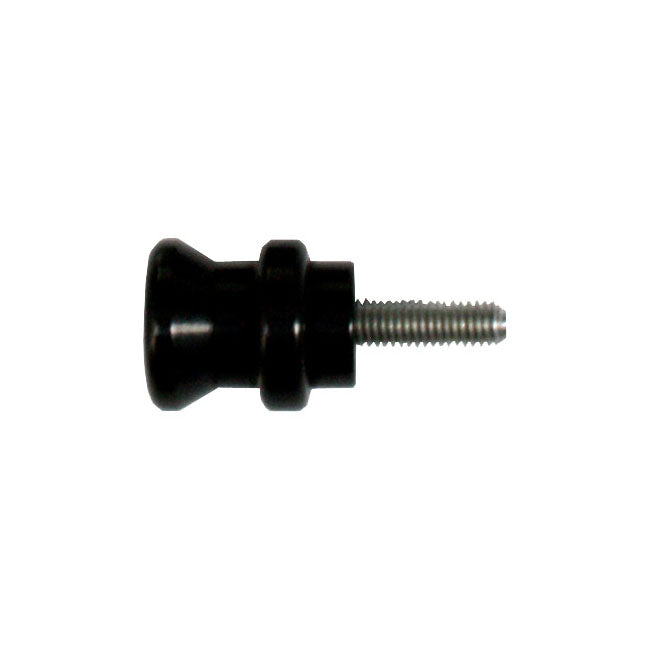 Bike-Lift Rear Aluminum Bobbins 6mm, Black – Yamaha; Aprillia; Triumph
