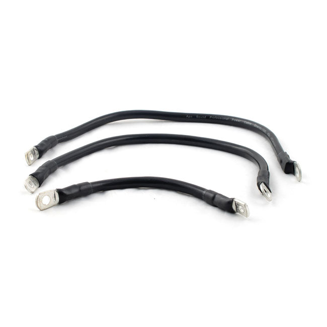 All Balls Battery Cable Kit. Black. 18", 15", 17" – 1984–1988 Softail