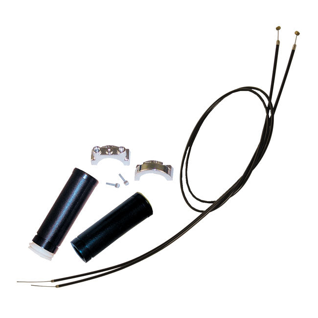 Throttle Assembly with 36" Throttle Cables – All 1974–2022 H-D Cable Operated with 1"…