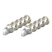 Kustom Tech K-Tech, Vintage Rider Foot Pegs. Polished & Brass – All H-D with Traditional Male Mount