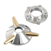 Kustom Tech Spinner Wheel Hub Cover. Aluminum & Brass – Up to 1999 H-D with Stock and…
