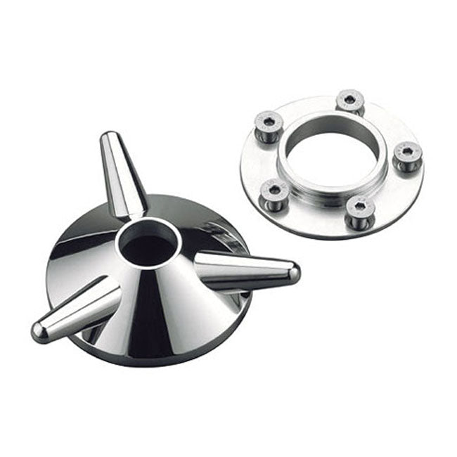 Kustom Tech Spinner Wheel Hub Cover. Aluminum – 2000–2025 H-D with Aftermarket Laced &…