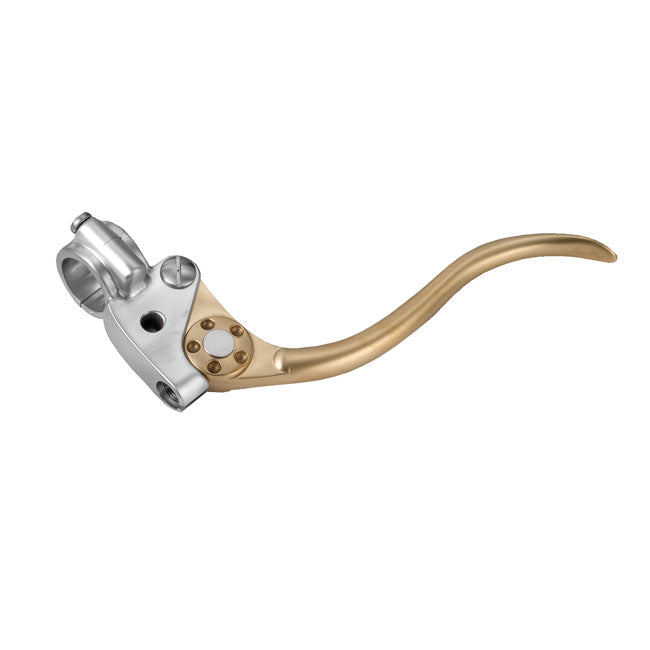 Kustom Tech K-Tech, DeLuxe Mechanical Clutch Lever Assembly. Brass/Alu