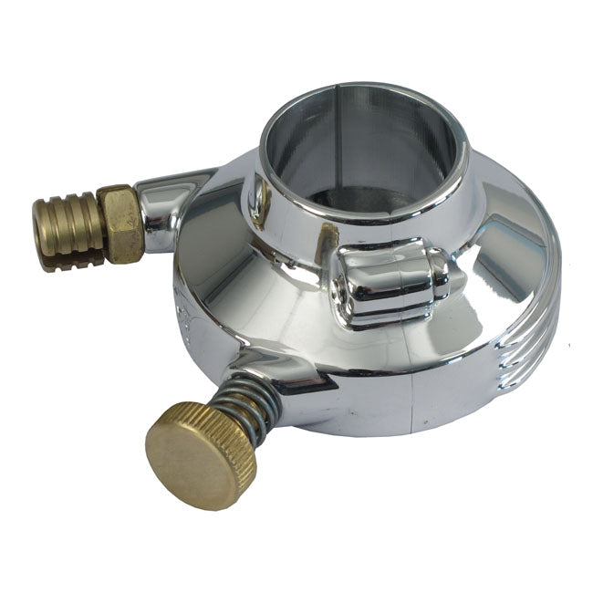 Kustom Tech K-Tech DeLuxe External Throttle Housing. Polished Aluminum – 1" / 25.4mm Handlebars