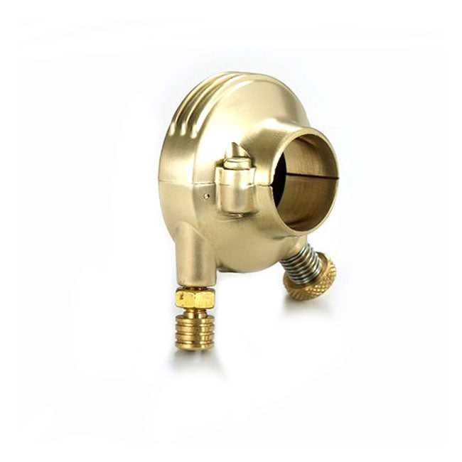 Kustom Tech K-Tech DeLuxe External Throttle Housing. Satin Brass – 1" / 25.4mm Handlebars