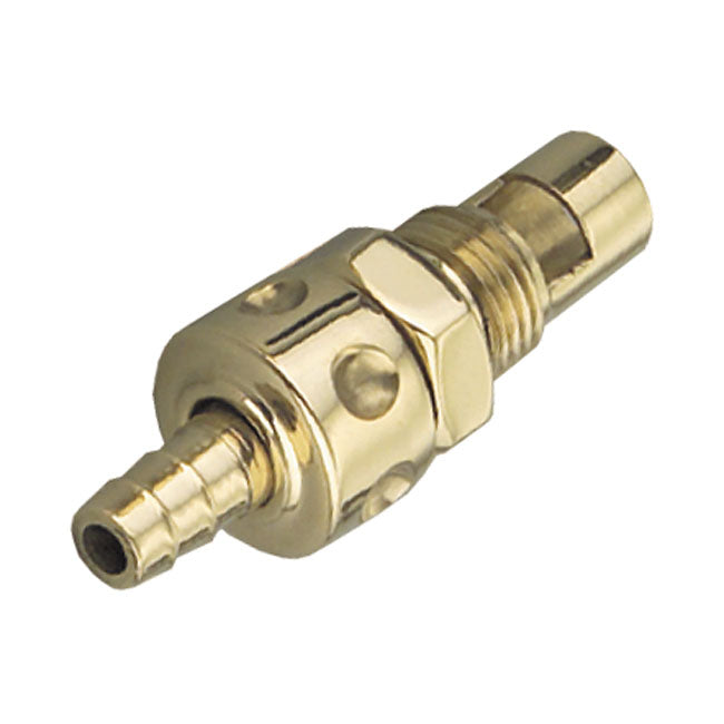 Kustom Tech In-line Fuel Valve for S&S B Carb. Brass – S&S Super B Carburetor