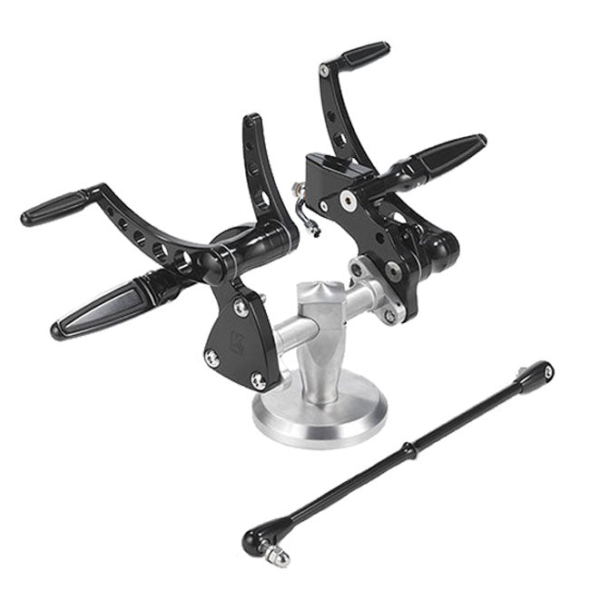 Kustom Tech K-Tech, Classic Style Forward Controls. Black – 2000–2017 Softail with Custom Weld-on…