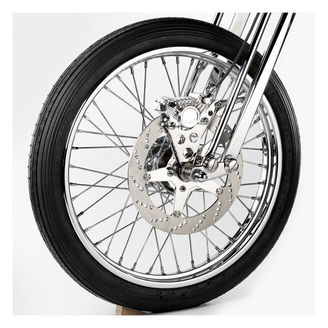 Kustom Tech K-Tech Super Freni Front Caliper Bracket. Polished – H-D Springer Models (Custom…