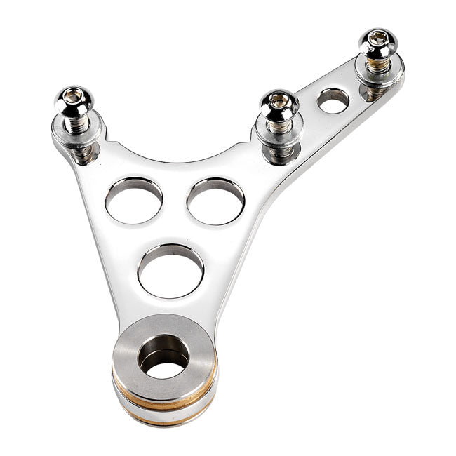 Kustom Tech K-Tech Super Freni Front Caliper Bracket. Polished – H-D Springer Models (Custom…
