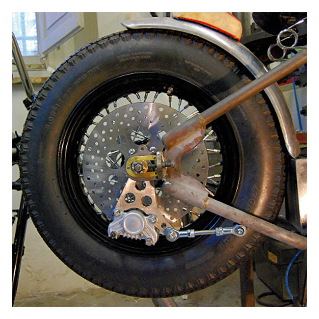 Kustom Tech K-Tech Super Freni Rear Caliper Bracket. Raw – Rigid Frames; Bottom Mount