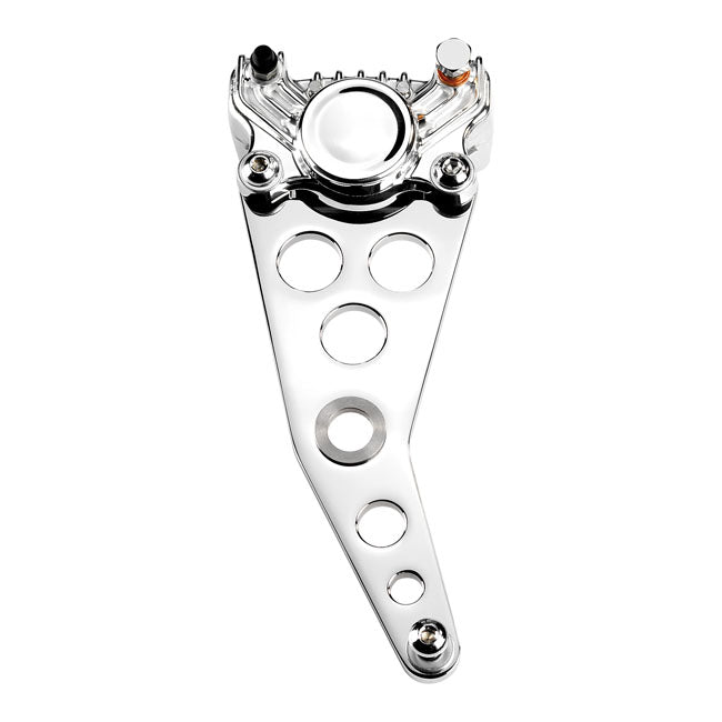 Kustom Tech K-Tech Super Freni Rear Caliper Bracket. Polished – Swingarm; Top Mount
