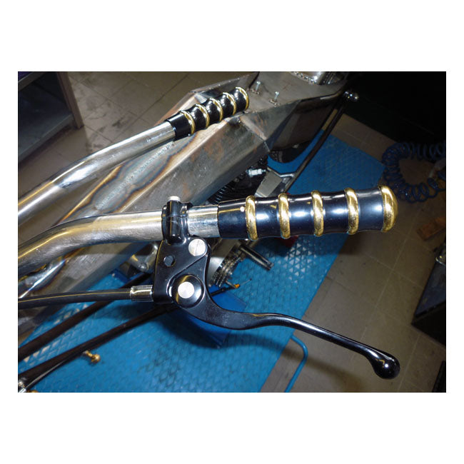 Kustom Tech K-Tech Grimeca Clutch Lever Assembly Black – Custom Applications with 1" (25.4mm)…