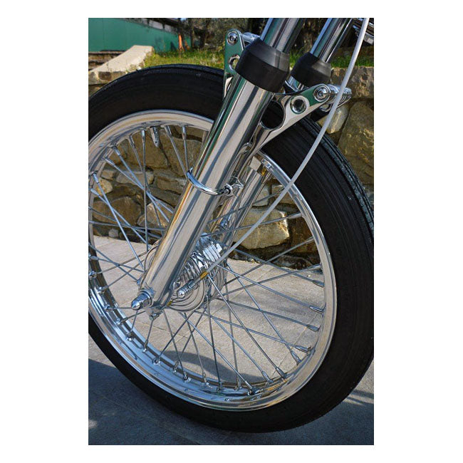 Kustom Tech K-Tech, Front Mini Drum Brake Kit. For Hydr. Forks – Hydraulic (Showa) Forks with 3/4" (19mm…