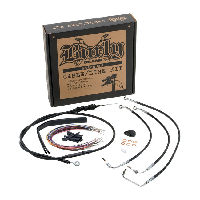 Burly Apehanger Cable/Line Kit – 2008–2013 FLHX; FLHT/C/U. With ABS