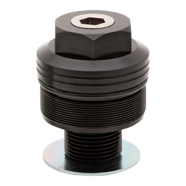 Burly 49mm Fork Spring Preload Adjusters. Black Anodized – 2002–2017 H-D with 49mm Fork Tubes