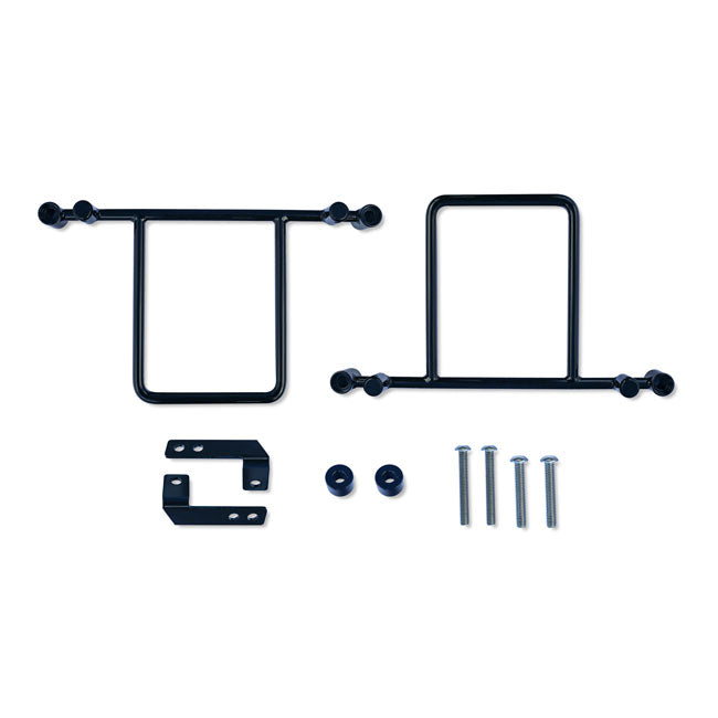 Burly Voyager Bracket Kit for Dyna. Black – 2002–2017 Most Dyna