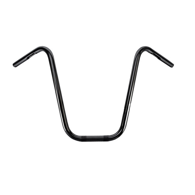 Burly 1" Narrow Apes Handlebar. Black, 16" Rise – 1982–2022 H-D with 1" I.D. Risers
