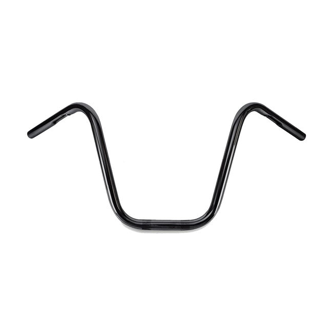 Burly 1" Narrow Apes Handlebar. Black, 12" Rise – 1982–2022 H-D with 1" I.D. Risers