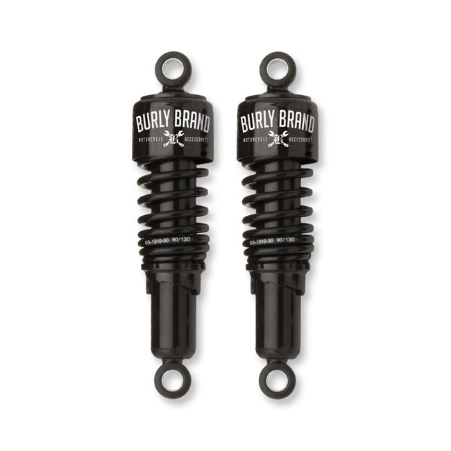 Burly Slammer 10.5" Lowering Shocks. Black – 1991–2017 Dyna