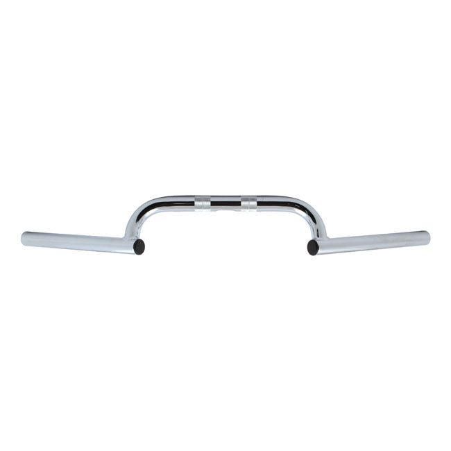 Burly 1" Clubman Bars. Chrome – 1982–2022 H-D with 1" I.D. Risers