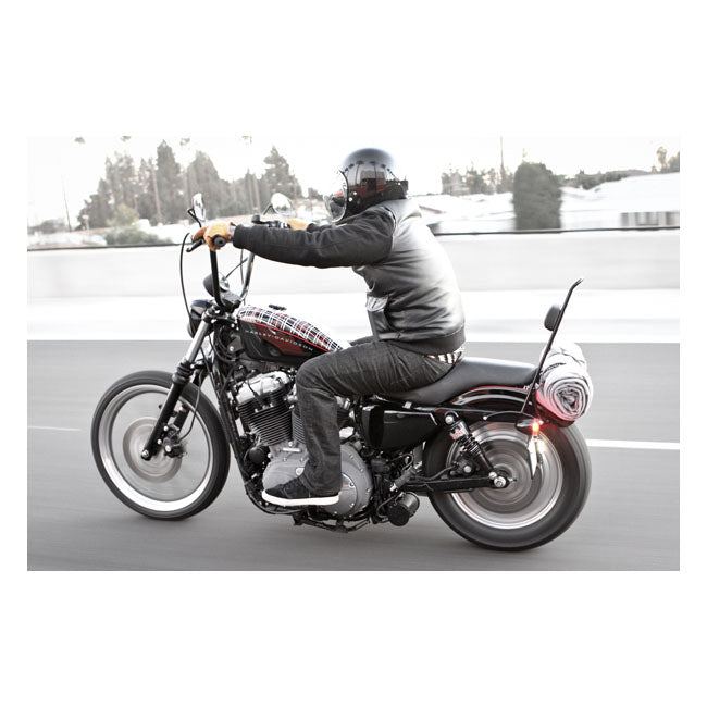 Burly Sissy Bar. 13" Black, No Backrest Pad – 2004–2022 XL Sportster XL1200CX)