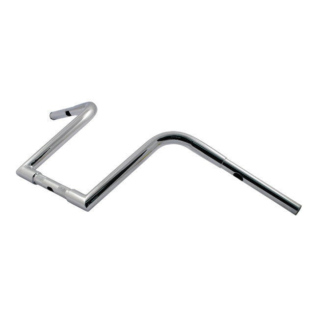 Wild1 1-1/4" Chubby Outlawz Apes. Chrome, 12" Rise – 1982–2024 H-D Mech. or E-Throttle with…