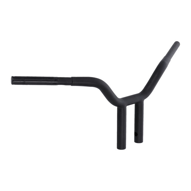 Wild1 Chubby Psycho Streetfighter Bar 1-1/4". Black, 10" – 1982–2024 H-D Mech. or E-Throttle with…