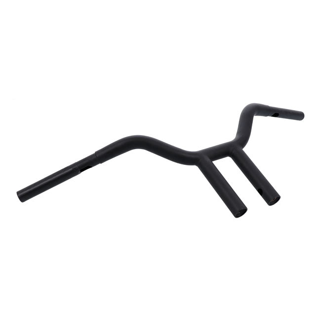 Wild1 Chubby Psycho Streetfighter Bar 1-1/4". Black, 10" – 1982–2024 H-D Mech. or E-Throttle with…