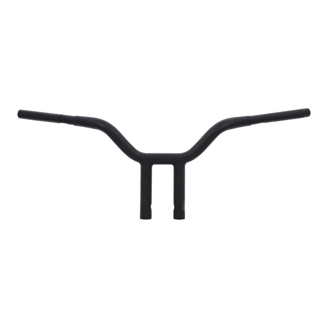 Wild1 Chubby Psycho Streetfighter Bar 1-1/4". Black, 10" – 1982–2024 H-D Mech. or E-Throttle with…