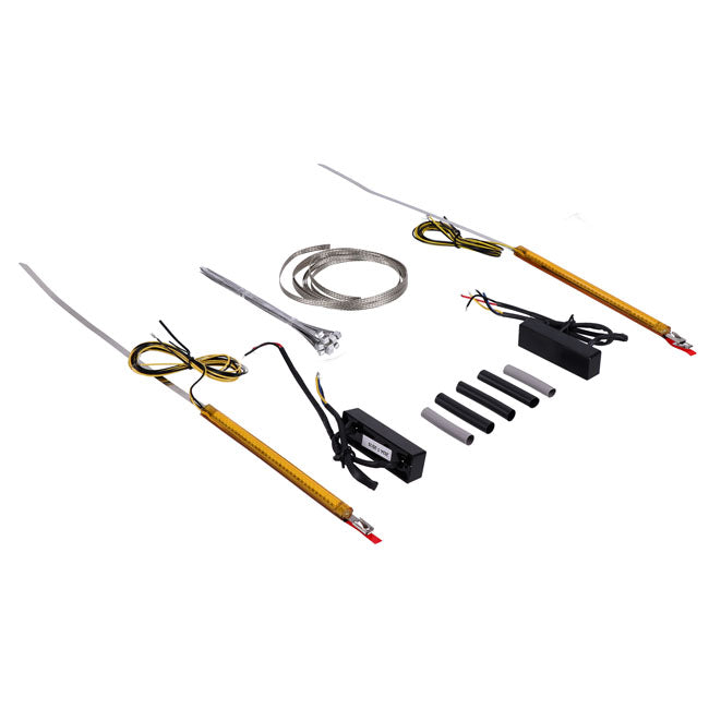 Custom Dynamics TruWRAPZ® LED Turn Signals – 41mm Fork Legs
