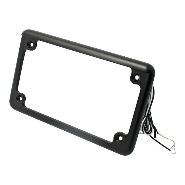 Custom Dynamics Licence Plate Frame With 6 Leds Black